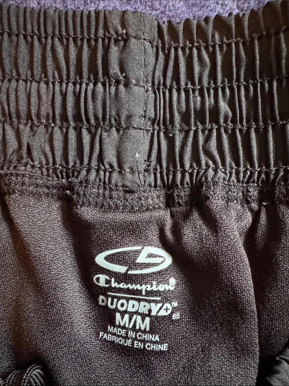 Champion Black Printed Athletic Running Shorts - Picture 2 of 7